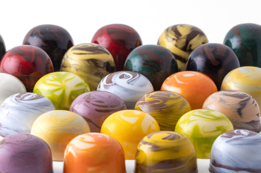 An assortment of bonbon flavors