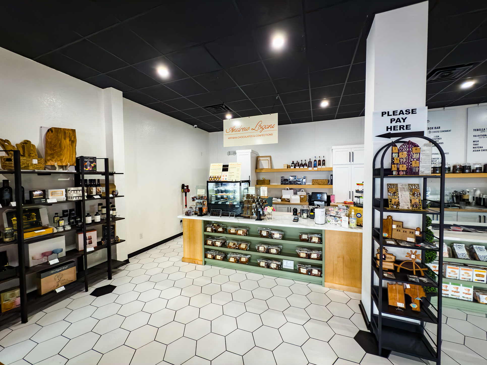 Andrew Logans Chocolates and Confections, located inside Market on Kentucky, Lakeland FL.